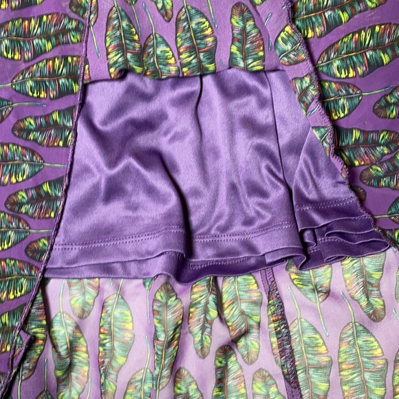 LulaRoe Lola purple feather skirt large - Picture 5 of 5
